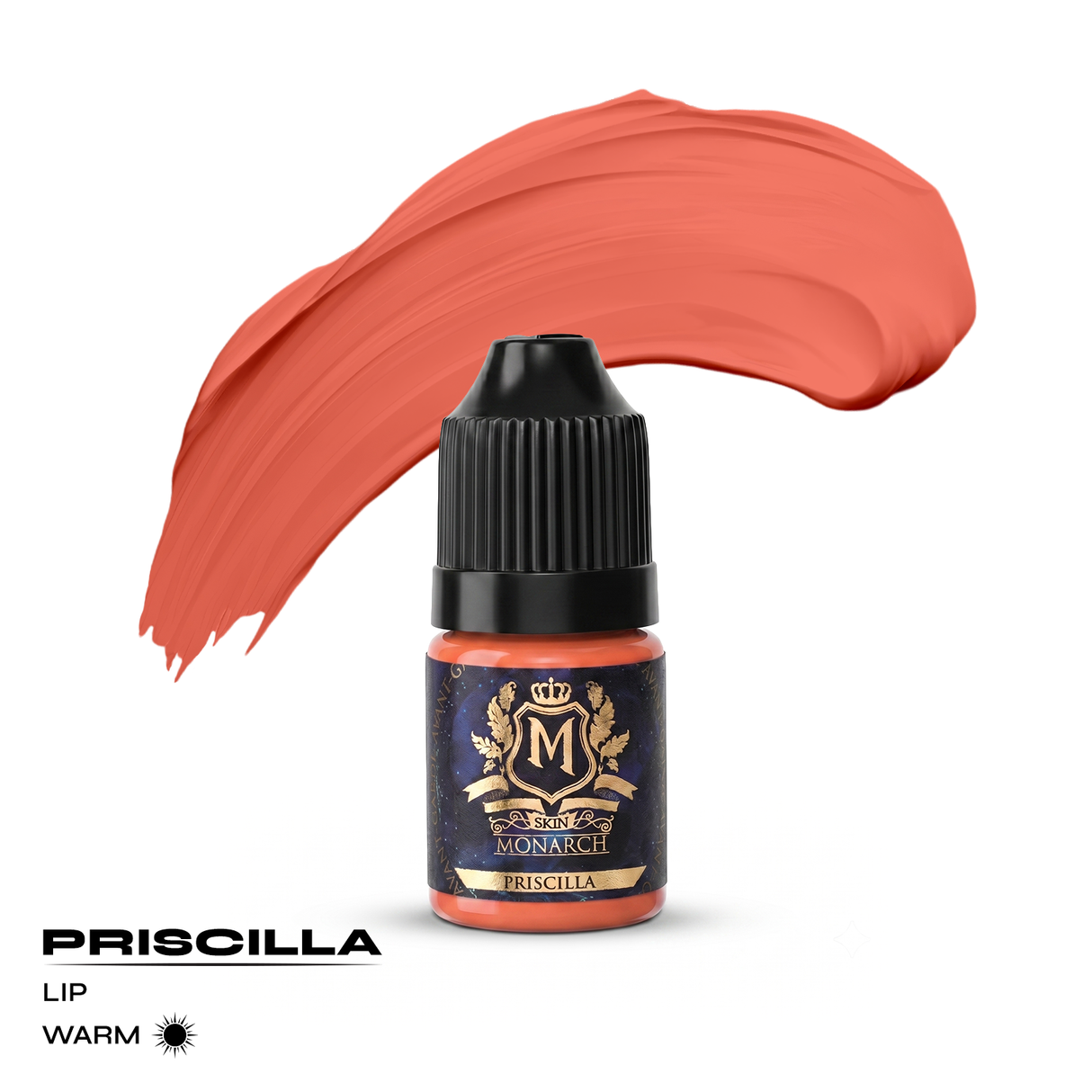 Skin Monarch Priscilla bright orange PMU lip pigment 5ml