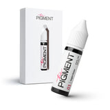 The Pigment 01 Night Rider pigment 15ml bottle from The Pigment brand with black and dark gray liquid inside.