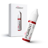 The Pigment 03 Ruby pigment in a 15ml container, shown with vibrant red color, designed for permanent makeup and cosmetic tattooing.
