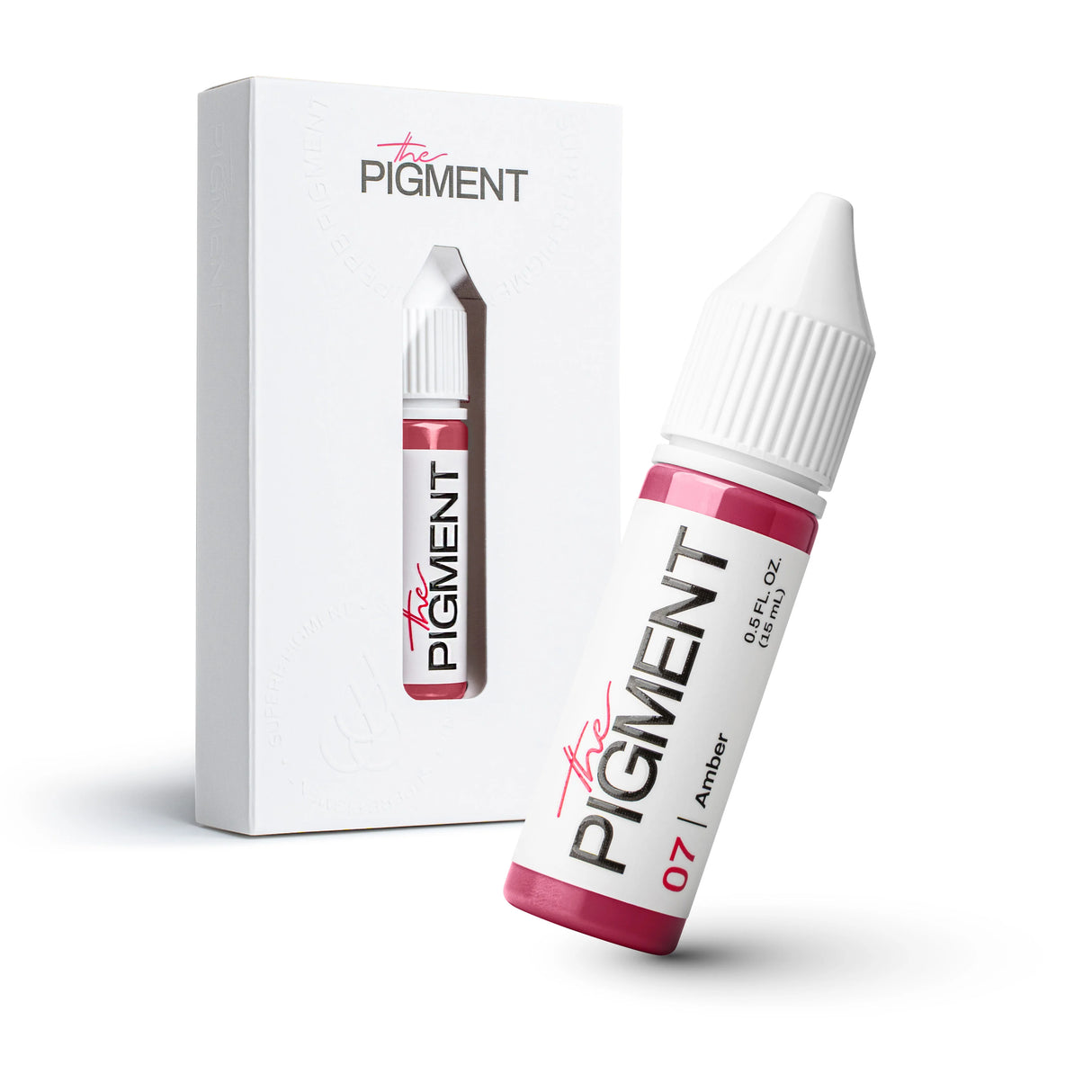Amber pigment 07 from The Pigment in a 15ml bottle, suitable for permanent makeup or cosmetic tattooing.