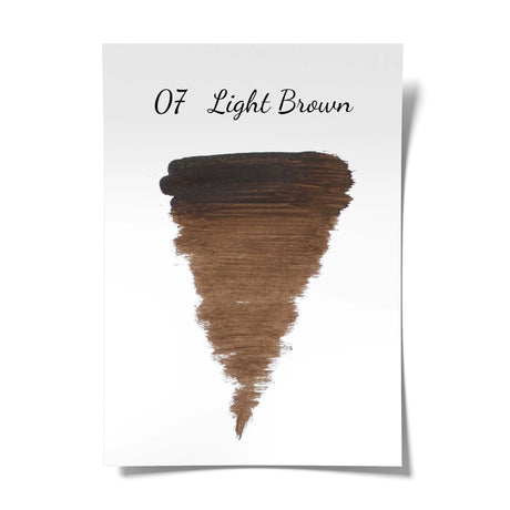 Light brown pigment bottle labeled The Pigment 07, 15ml size, showcasing the product's color and packaging.