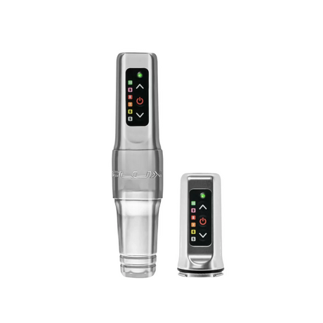 Spektra Flux Mini Silver with Power Bolt Tattoo & PMU Machine - BVShop