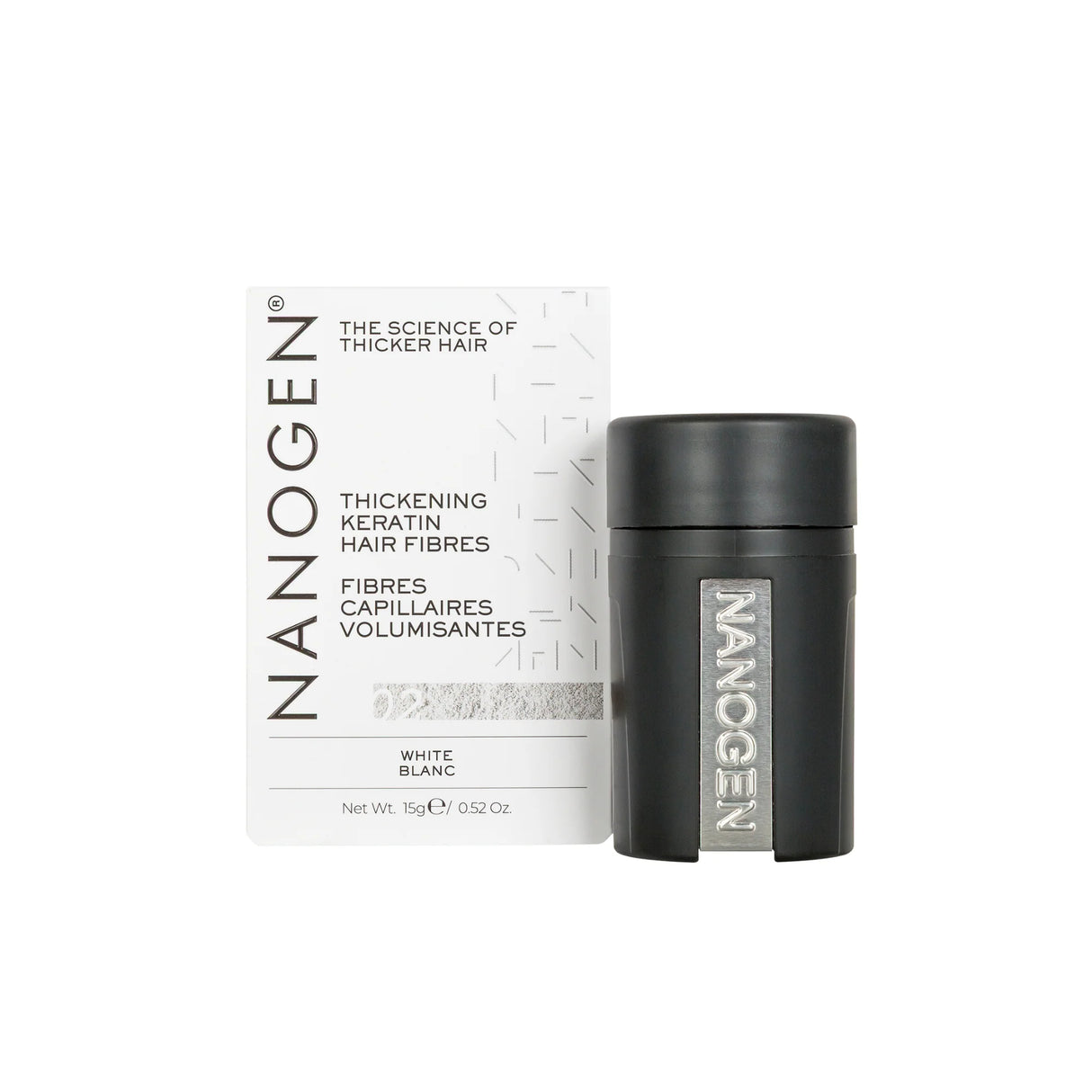 Νήμα Πύκνωσης Μαλλιών Nanogen Λευκό