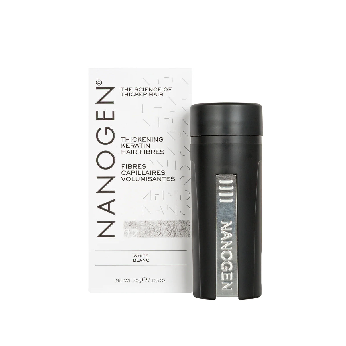 Νήμα Πύκνωσης Μαλλιών Nanogen Λευκό
