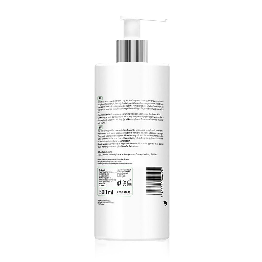 APIS ultrasound gel with hyaluronic acid for beauty devices 500ml