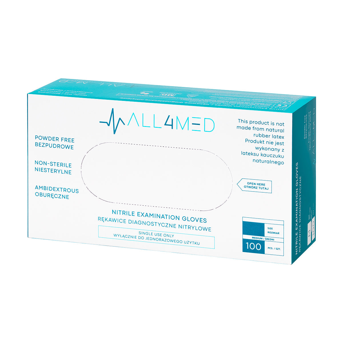 All4med disposable diagnostic nitrile gloves pink p - BVShop