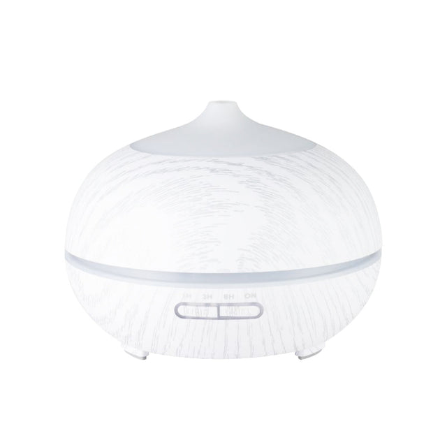 Aroma diffuser air humidifier spa 06 white wood 400ml + timer - BVShop