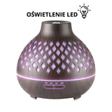 Aroma diffuser air humidifier spa 10 dark wood 400ml + timer - BVShop