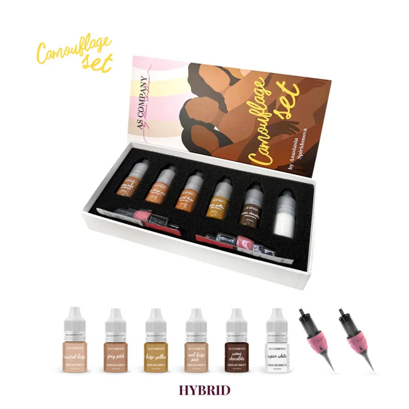 AS COMPANY Hybrid Areola Pigment Set 6 × 6ml - BVShop