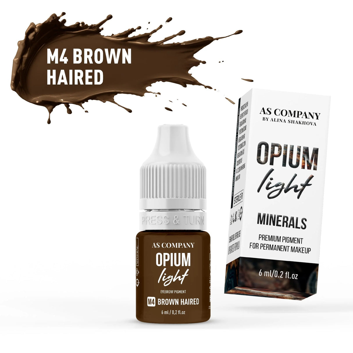 AS COMPANY Mineral Eyebrow Set (Opium Light) 6pcs/6ml - BVShop