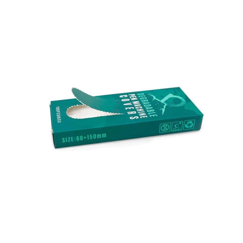 Bio Degradable Machine Pen Cover Green 100pcs - BVShop
