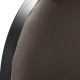 Barber chair Gabbiano Niccolo brown buttonless - BVShop
