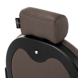 Barber chair Gabbiano Niccolo brown buttonless - BVShop