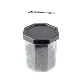 Barber pins for hair e-62 150 pcs 4.9cm black - BVShop
