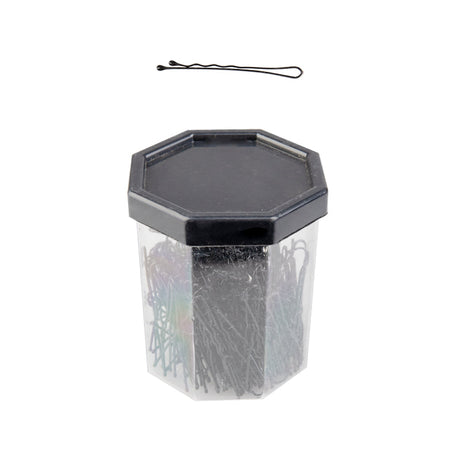 Barber pins for hair e-62 150 pcs 4.9cm black - BVShop