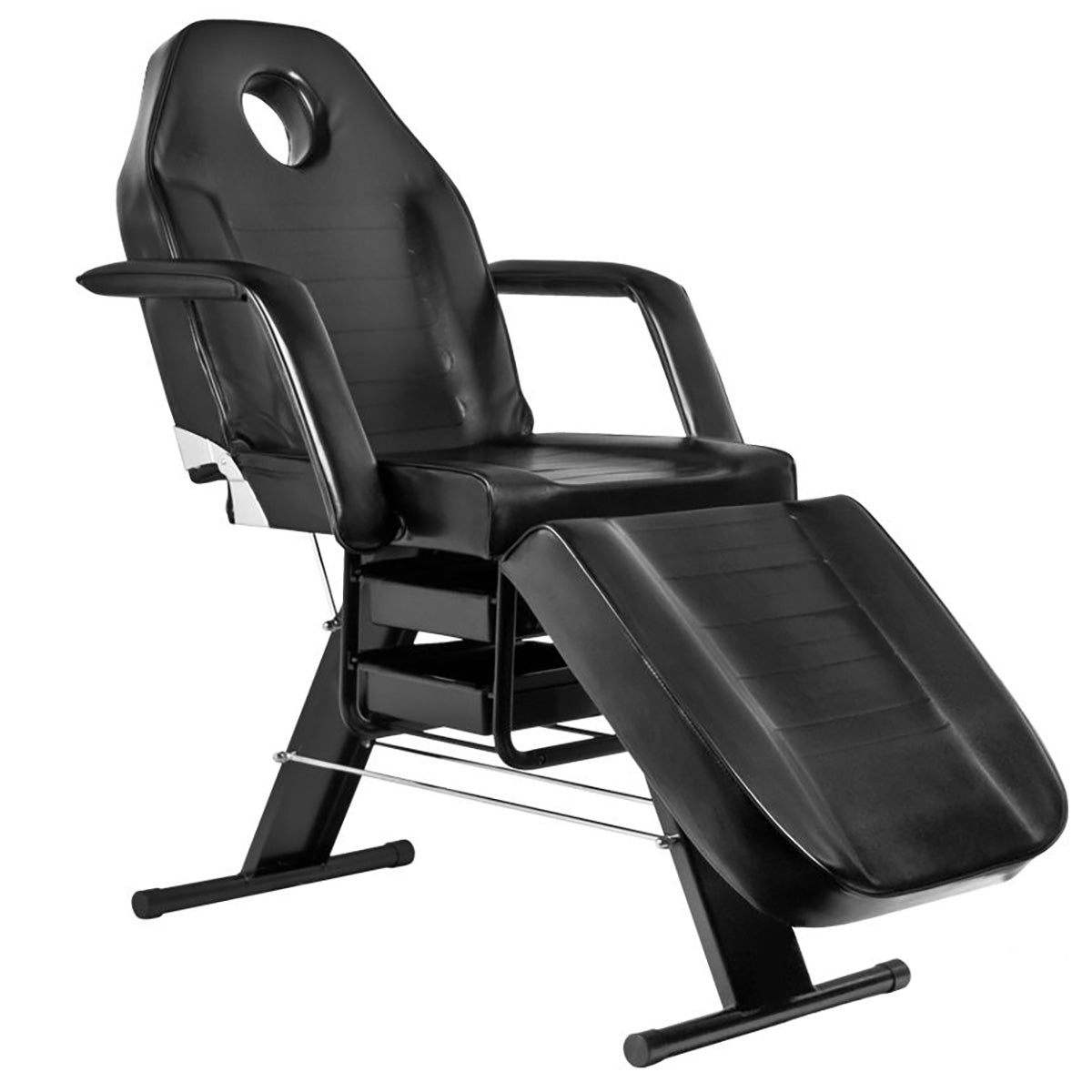 Basic 202 cosmetic chair with trays black - BVShop