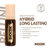 Biotek Bellini Pigment 15ml bottle with label, showcasing vibrant cosmetic pigment for makeup or artistic use.