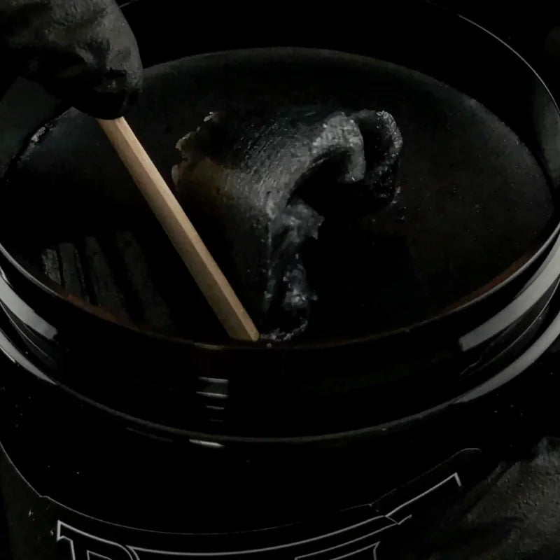 Biotat Zen Black Tattoo Glide 100g jar with black lid, smooth tattooing lubricant for professional ink application.