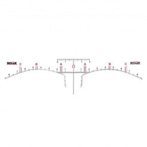 Biotek Disposable Adhesive Eyebrow Ruler 12pcs - BVShop