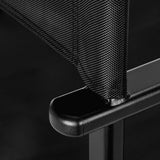 Black aluminum make-up chair - BVShop