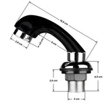 Black hand shower for a hairdressing wash stand - BVShop