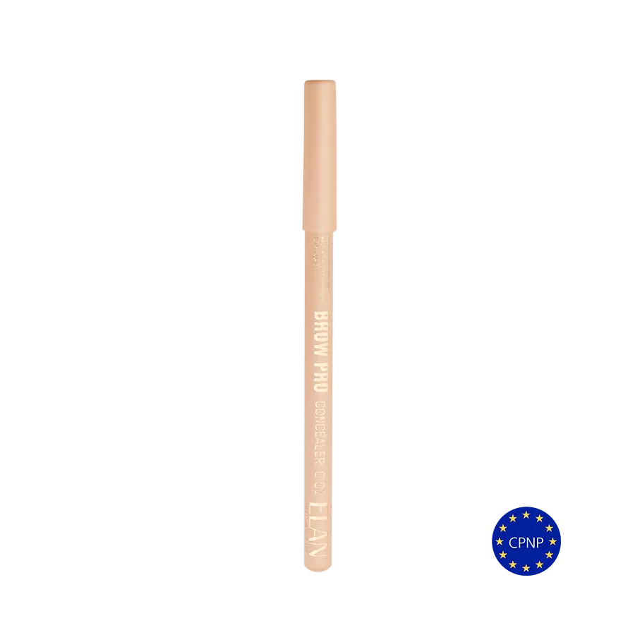 Elan Multi-purpose Concealer Pencil for brow and skin blemishes, featuring a sleek, portable design in black with a twist-up tip