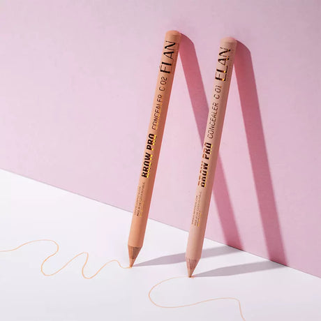 Elan multi-purpose concealer pencil with a brown shade, designed for concealing blemishes and imperfections on the skin.