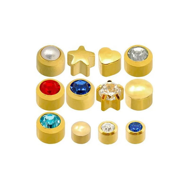 Caflon® Sterile Gold Plated Earrings Kit 12 Pairs - BVShop