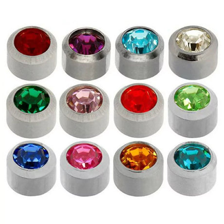Caflon® Sterile Silver Colourful Earrings Kit 12 Pairs - BVShop