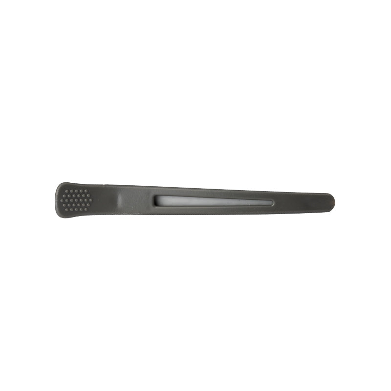 Clamps hairdressing clips for hair e-12b 6 pcs 11.5 cm gray - BVShop