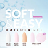 Claresa building gel Soft&Easy gel milk white 45g - BVShop