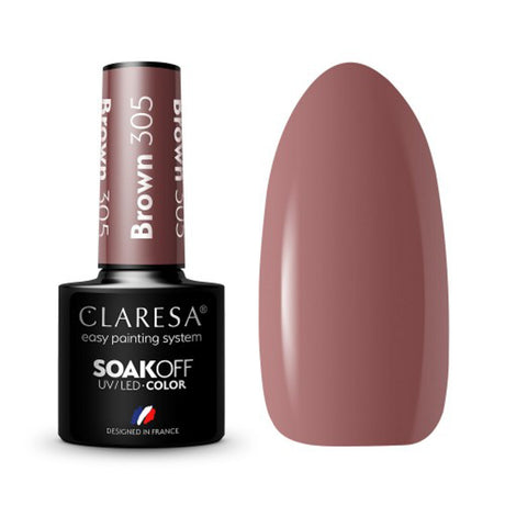CLARESA Hybrid nail polish BROWN 305 -5g - BVShop