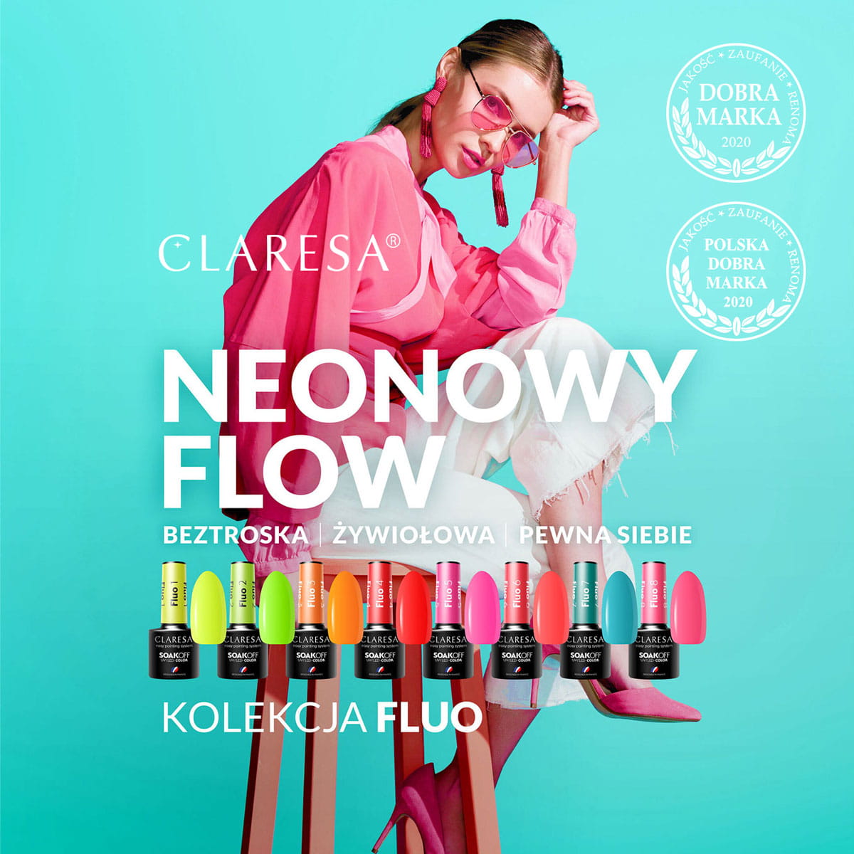 CLARESA Hybrid nail polish FLUO 7 -5g - BVShop
