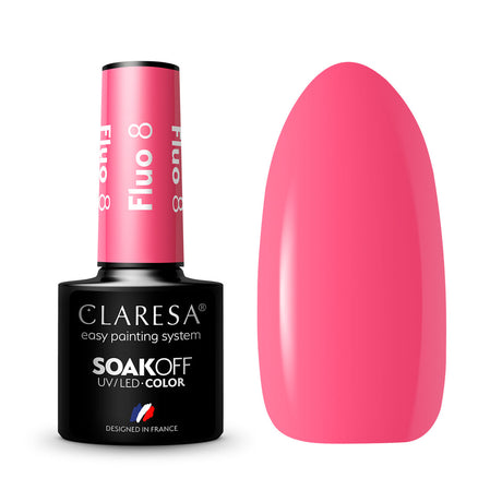 CLARESA Hybrid nail polish FLUO 8 -5g - BVShop