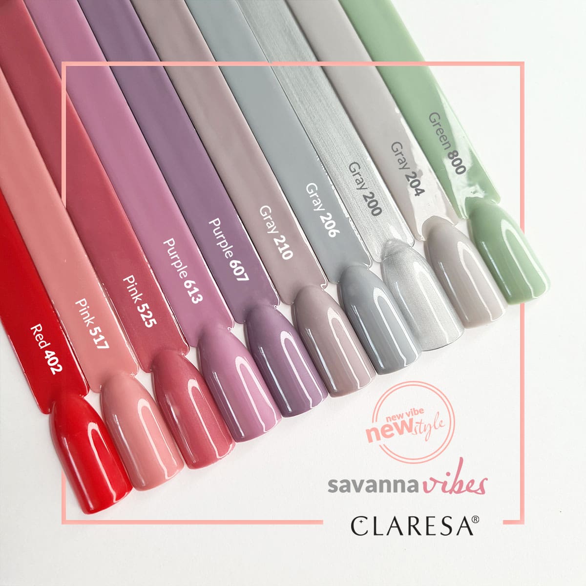 CLARESA Hybrid nail polish GRAY 206 -5g - BVShop
