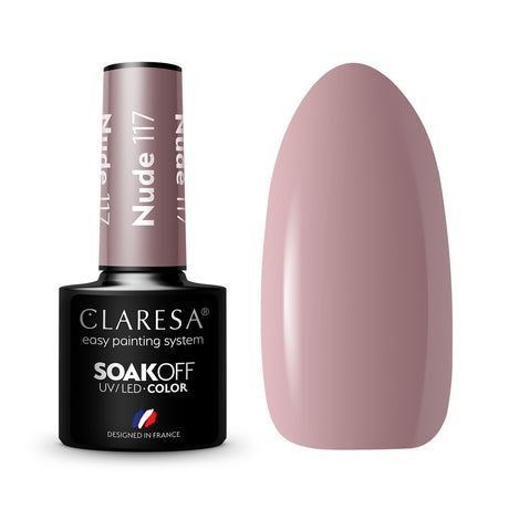 CLARESA Hybrid nail polish NUDE 117 -5g - BVShop