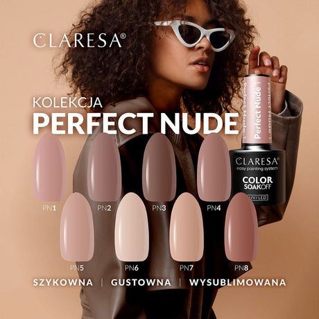 CLARESA Hybrid nail polish PERFECT NUDE 4 -5g - BVShop
