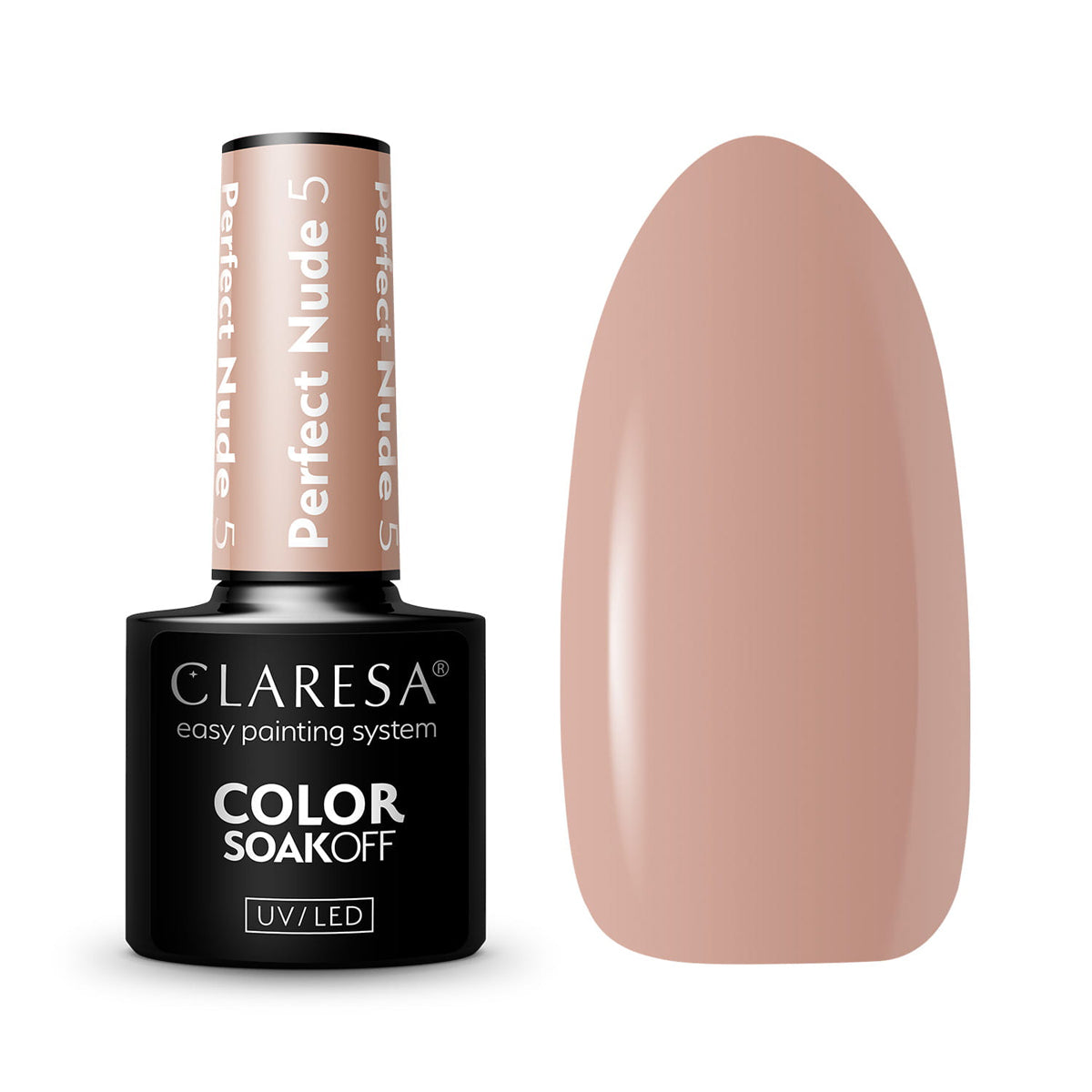 CLARESA Hybrid nail polish PERFECT NUDE 5 -5g - BVShop