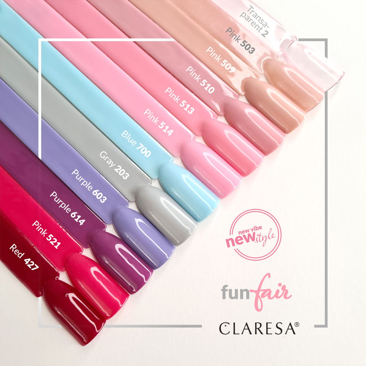 CLARESA Hybrid nail polish PINK 510 -5g - BVShop