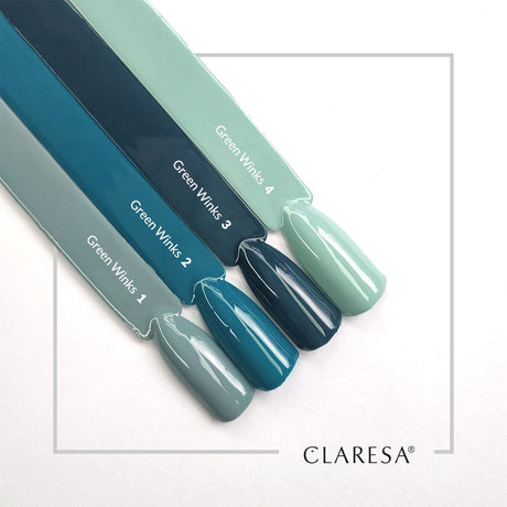 CLARESA hybrid polish GREEN WINKS 4 -5g - BVShop
