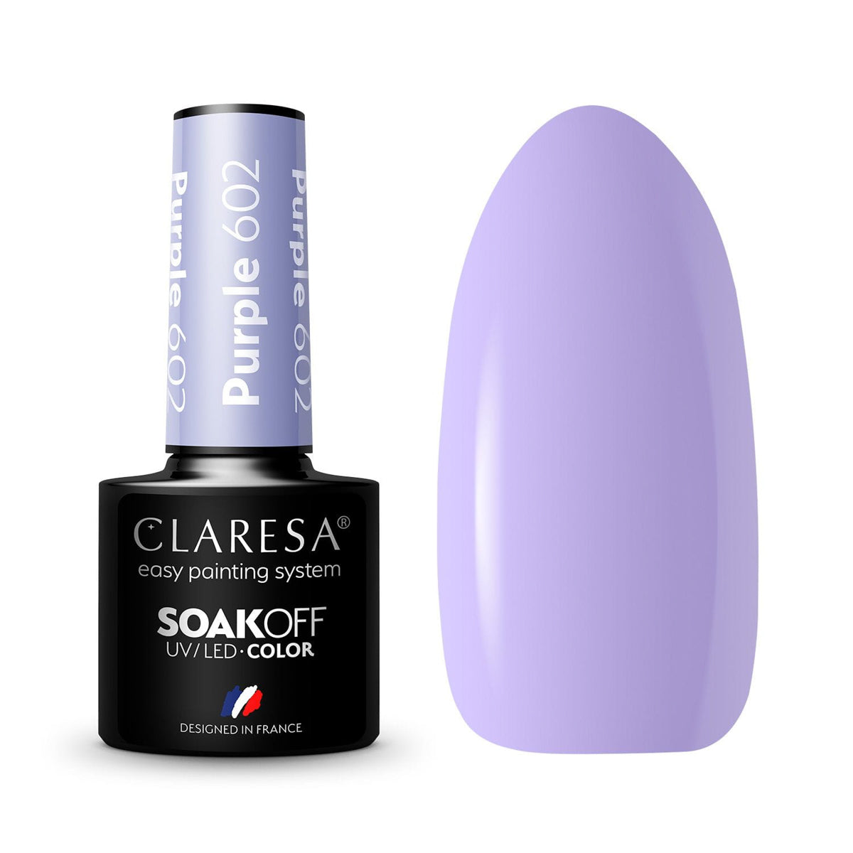 CLARESA Hybrid polish PURPLE 602 -5g - BVShop