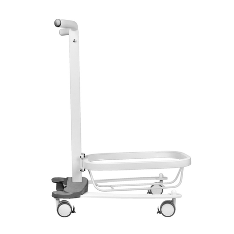Comfort pedicure tray on wheels with lift function - BVShop