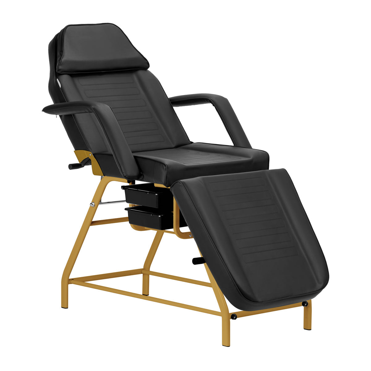 Cosmetic chair 557G with cuvettes black - BVShop