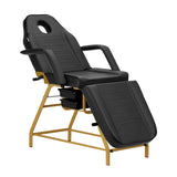 Cosmetic chair 557G with cuvettes black - BVShop