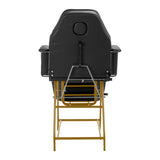 Cosmetic chair 557G with cuvettes black - BVShop