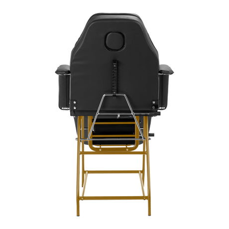 Cosmetic chair 557G with cuvettes black - BVShop