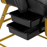 Cosmetic chair 557G with cuvettes black - BVShop