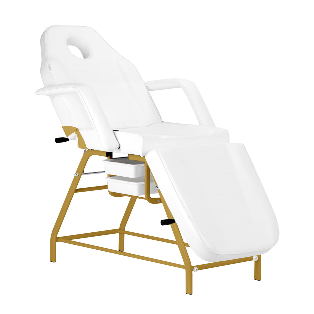 Cosmetic chair 557G with cuvettes white - BVShop