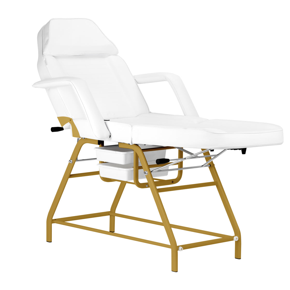 Cosmetic chair 557G with cuvettes white - BVShop