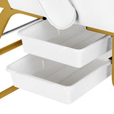 Cosmetic chair 557G with cuvettes white - BVShop